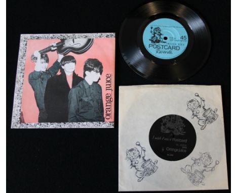 ORANGE JUICE - FALLING AND LAUGHING - A fantastic 1st ever release from Scottish post-punk band Orange juice, issued on Postc