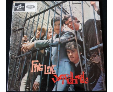 YARDBIRDS - FIVE LIVE YARDBIRDS - A great original 1st UK pressing of the 1964 release on black/blue Columbia (33SX 1677). Th