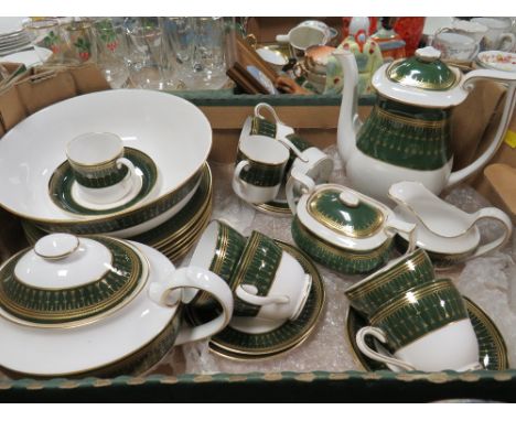 SPODE "GREEN ROYAL WINDSOR" TEA AND DINNER WARE 