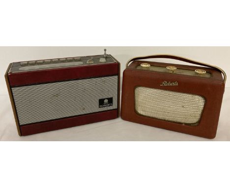2 vintage Roberts portable radios.  