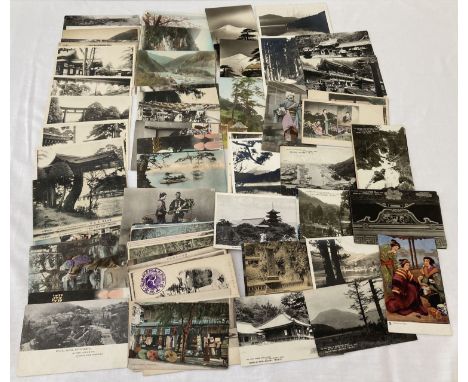 Approx. 110 vintage postcards depicting scenes from Japan, to include Raphael Tuck.  