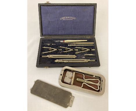 A vintage boxed Lawes Rabjorns scientific instrument set together with a Rolls razor.  