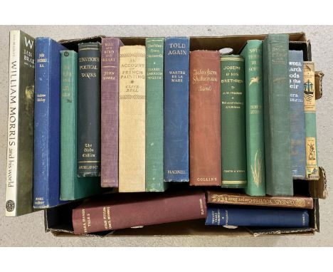 A box of assorted vintage books relating to boating, art and literature. To include: Tideway's &amp; Byways in Essex &amp; Su