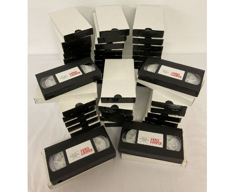 50 assorted vintage Fiona Cooper, adult erotic VHS video tapes.  