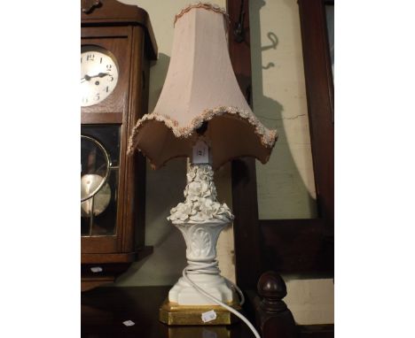 A Ceramic Table Lamp. 