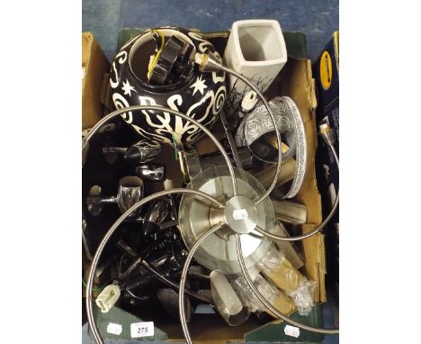 A Box of Light Fittings Etc.