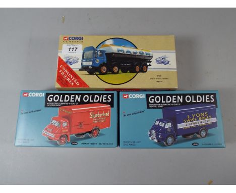 Three Boxed Corgi Classic Commercial Lorries.
