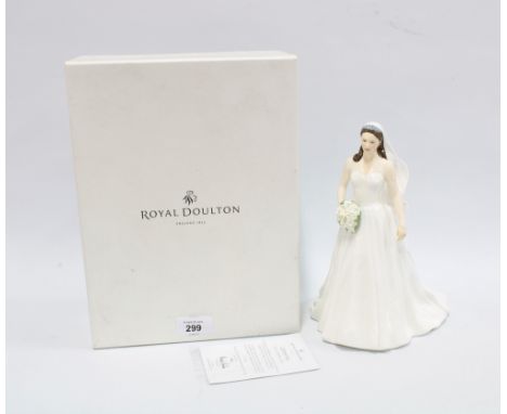 Royal Doulton limited edition figurine Catherine - Royal Wedding Day, HN5559, no 0028 / 7500, with box 