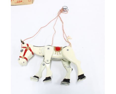 Moko - a vintage Muffin the Mule junior string puppet, with original box 