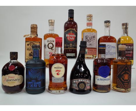12 BOTTLES DARK RUMPampero Aniversario; Duppy Share XO; Angostura 7 YO; RL Seale's; La Hechicera; Lost Years Arribada Cask Ag