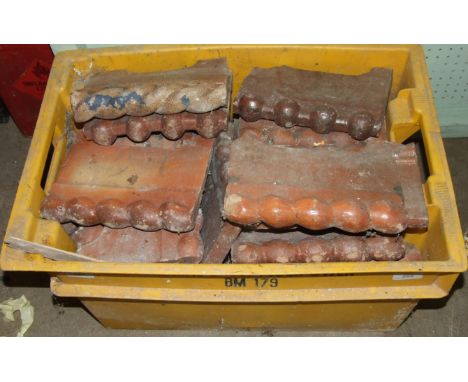 A collection of 9'' ceramic edging tiles.