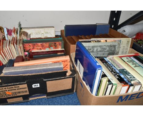 THREE BOXES OF BOOKS, approximately sixty paperback and hardback titles, to include nature, history, travel, music, fiction i