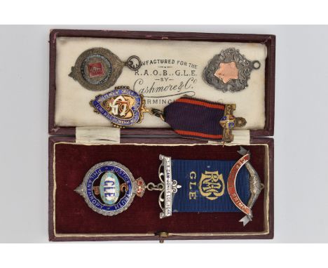 ASSORTED MEDALS, to include a boxed enamel 'Justice Truth Philanthropy' Sir Dan Jones LGE. 3045, fitted with a blue ribbon, h