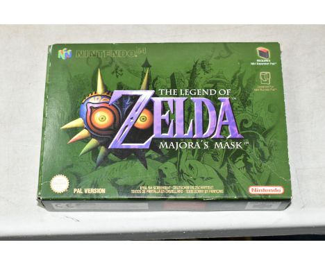 NINTENDO N64 GAME THE LEGEND OF ZELDA MAJORAS MASK BOXED, includes the cartridge and manual, game is in working condition, ma