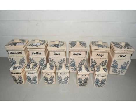 QUANTITY OF CERAMIC KITCHEN STORAGE JARS