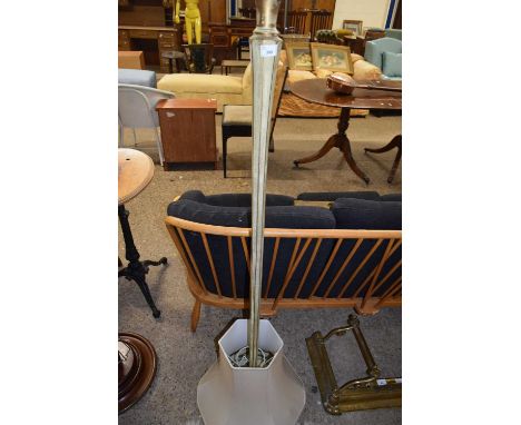 GILT PAINTED STANDARD LAMP WITH SHADE