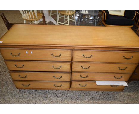 MODERN LIGHT WOOD FINISH 8-DRAWER CHEST, 150CM WIDE