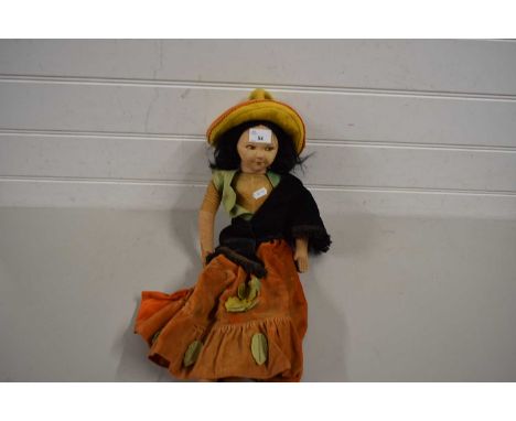 VINTAGE FABRIC BODIED DOLL