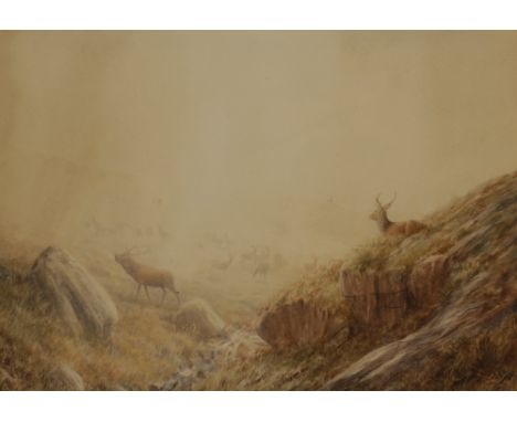 •VINCENT R. BALFOUR BROWNE (1880-1963) 'THE BOWARD' monogrammed and dated 1950 lower right, watercolour 27cm X 40cm 
