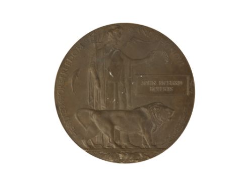 GREAT WAR MEMORIAL PLAQUE to John Richard Roberts A number of ME with this name, but believed to be 18887 Pte J R Roberts Yor