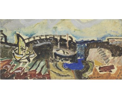 Patrick Heron (British, 1920-1999)MOUSEHOLE HARBOUR : 1947 signed and dated 'P Heron 1947' (lower right)oil on canvas20.3 X 4
