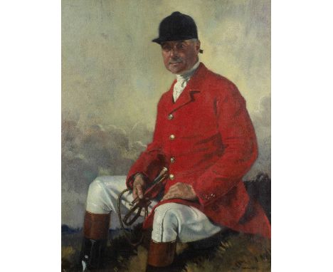 Sir William Orpen N.E.A.C., R.A., H.R.H.A. (Irish, 1878-1931)Portrait of Henry Whitworth M.F.H. signed 'William Orpen' (lower