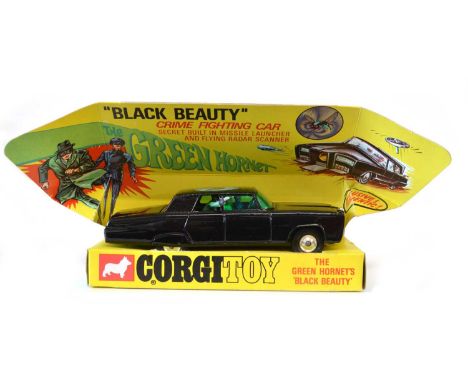 Corgi 268 The Green Hornet Corgi 268 The Green Hornet ‘Black Beauty' Crime Fighting Car, black body with green windscreen and