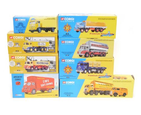 Eight Boxed Corgi Foden Vehicles Eight Corgi Foden lorries to include a 31002 National Benzole, 13701 Arrow Bulk Carriers Ltd