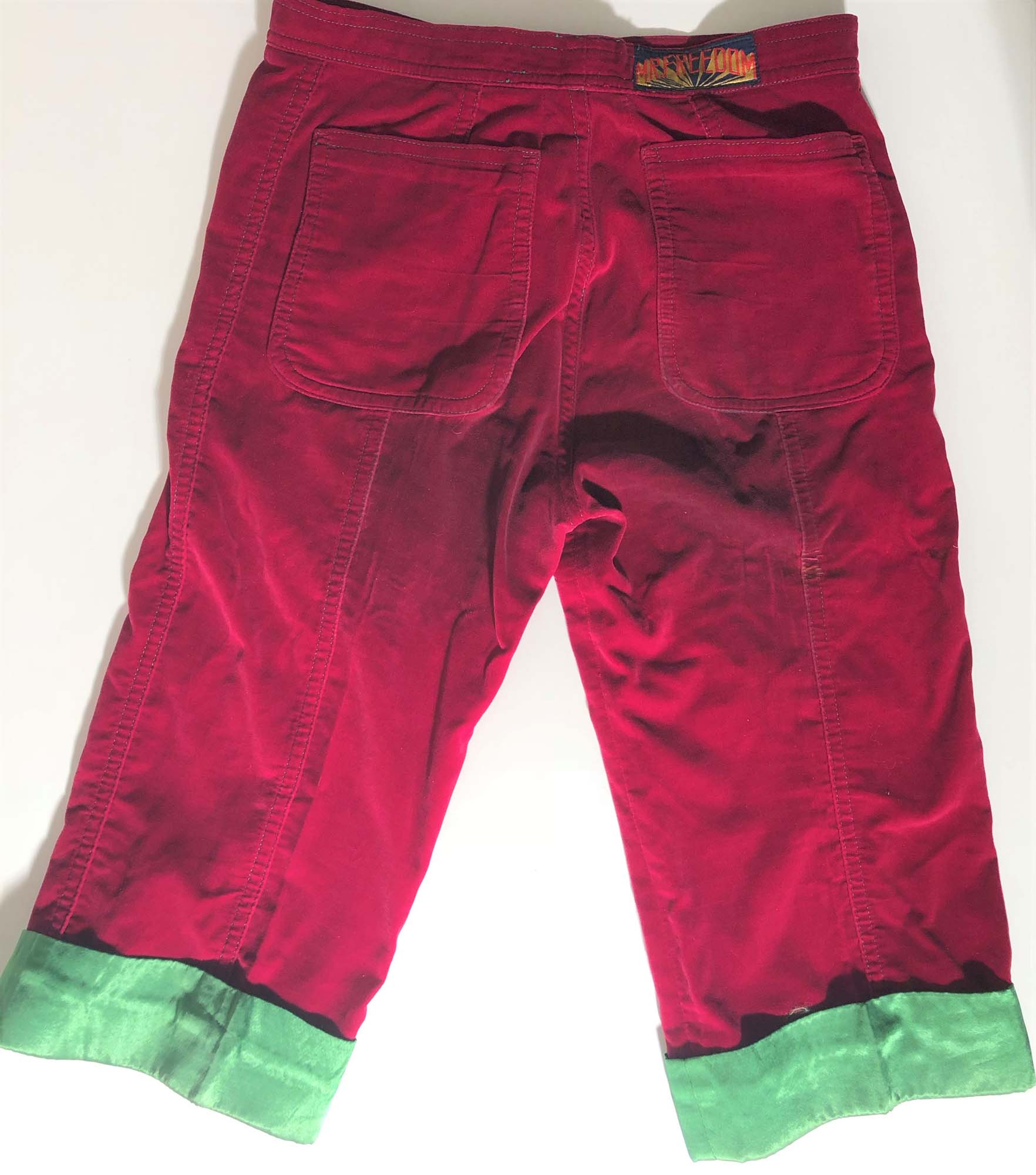 ELTON JOHN CLOTHING - VELVET MR FREEDOM 3/4 LENGTH TROUSERS. An ...