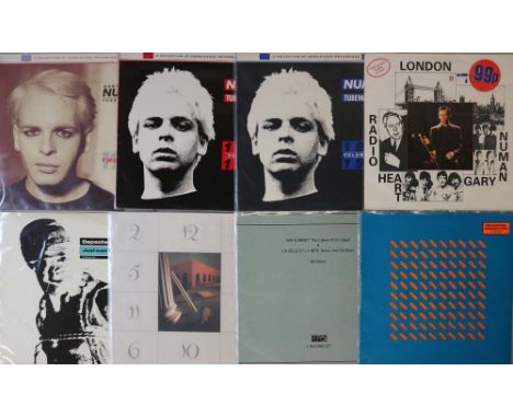 ELECTRO/SYNTH POP - 12"/7". You just won't be able to get enough of this cool lot of 14 x 12"/LPs and 17 x 7"! Artists/titles