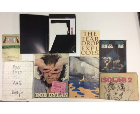 PROGRAMMES - BOWIE/DYLAN/CLAPTON. Collection of memorabilia to include approx 35 concert/tour programmes , some to include ti