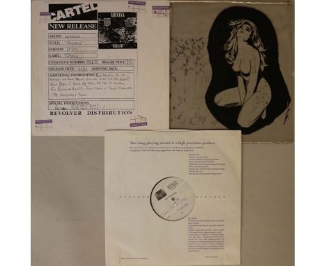 NIRVANA - BLEACH LP - UK TEST PRESSING (MAYKING TUP LP 6). Extremely scarce UK white label test pressing of the band's herald