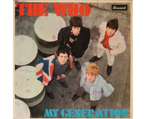 THE WHO - MY GENERATION LP (UK BRUNSWICK ORIGINAL LAT 8616). A lovely example 1st UK pressing of the standout 1965 debut from