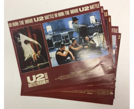U2 RATTLE AND HUM LOBBY CARDS. Seven original lobby cards for U2 - Rattle and Hum. Each to measure 14 x 11" and in very good 