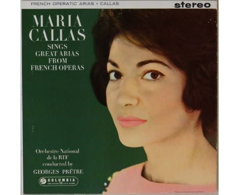 MARIA CALLAS - FRENCH OPERATIC ARIAS (1ST UK STEREO EDITION LP - SAX 2410). A superb copy of Maria Callas performing famous F