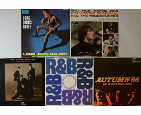 60s R&amp;B LPs. Smashing bundle of 5 x superb condition LPs. Titles are Long John Baldry - Long John's Blues (UK mono origin
