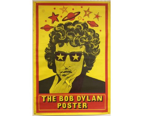 BARRY FANTONI DYLAN POSTER. An original print of the famous 1967 Barry Fantoni designed 'The Bob Dylan Poster'. Measures 20 x