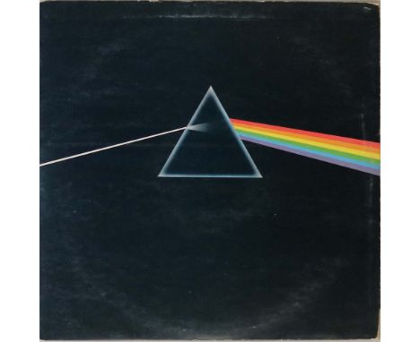 PINK FLOYD - THE DARK SIDE OF THE MOON - 1ST UK PRESSING ('SOLID BLUE' SHVL 804). A neat 1st UK pressing of the iconic 1973 L