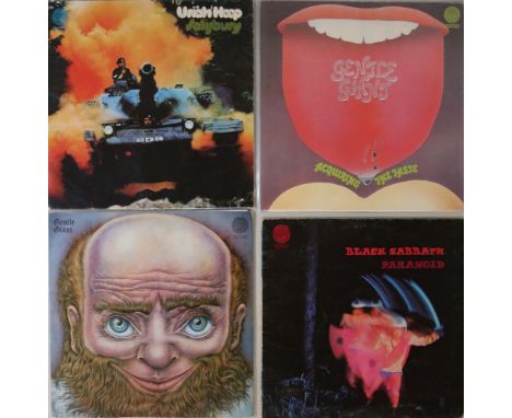 VERTIGO SWIRL - LPs. Ace selection of 4 x classic swirl LPs including desirable overseas pressings. Titles are Uriah Heep - S