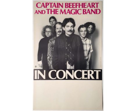CAPTAIN BEEFHEART 1978 CONCERT POSTER. An original 1978 US poster advertising Captain Beefheart and the Magic Band in Concert