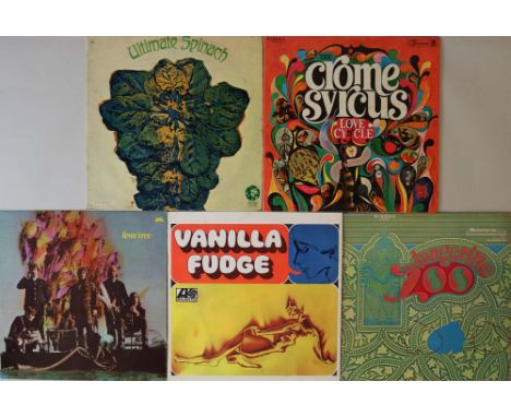 US ARTISTS - CLASSIC PSYCH LPs. Ultimate bundle of 5 x major LPs! Titles are Ultimate Spinach - S/T (UK stereo 1st pressing M