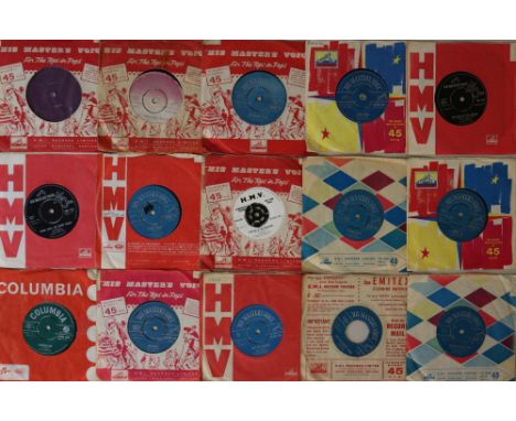 HMV - 50s/60s (WITH R&amp;R) 7". Great run of around 105 x HMV 45s. Artists/cat. numbers include Elvis Presley (45-POP 330 - 