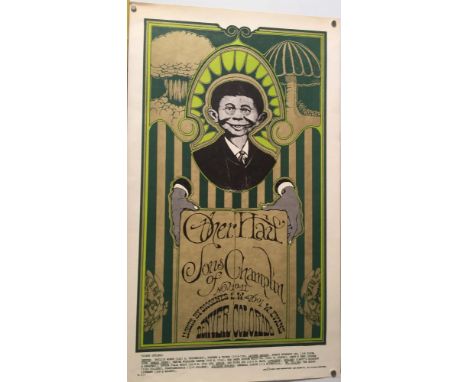 OTHER HALF/ALFRED E NEUMAN POSTER. An original poster print of the famous Alfred E. Neuman / Family Dog 1967 artwork, for an 