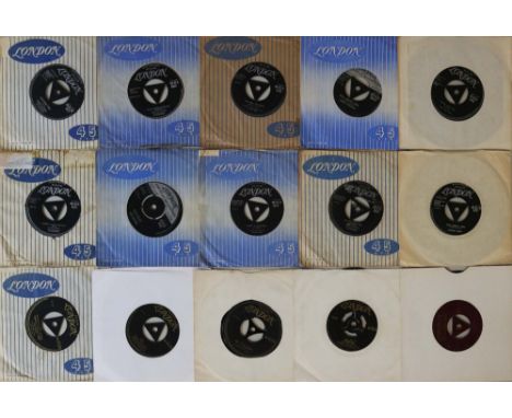 LONDON - R&amp;R 7". Fantastic catalogue of around 225 x (UK) London 45s loaded with tri-centres! Artists/cat. numbers includ