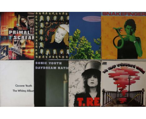 INDIE/ALT/NEW WAVE/ART ROCK LPs. Mega mix of 28 x choice LPs with a small selection of 5 x 7". Artists/titles include Primal 