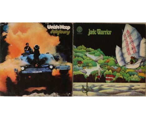 URIAH HEEP/JADE WARRIOR - ORIGINAL UK VERTIGO SWIRL LPs. Lovely bundle of 2 x 1st UK pressing Vertigo swirl monsters! Titles 