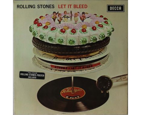 ROLLING STONES - LET IT BLEED - ORIGINAL UK STEREO LP WITH POSTER (SKL 5025). Great to see complete original UK pressing of t