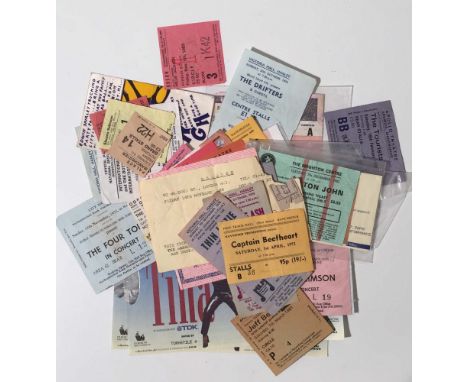 TICKET COLLECTION. Collection of approx 48 assorted ticket stubs from a wide range of concerts and venues. Artists to include
