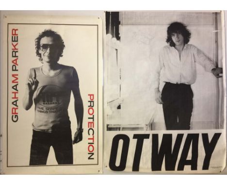 ASSORTED ROCK POSTERS SOME SIGNED. Six assorted posters to include: Graham Parker- Protection (to measure 23.5x38", F conditi