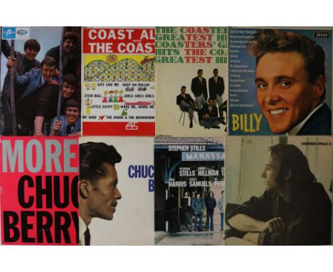 50s-80s - ROCK/R&amp;B/POP LPs. Diverse taste with this collection of around 76 x LPs. Artists/titles include The Coasters (x